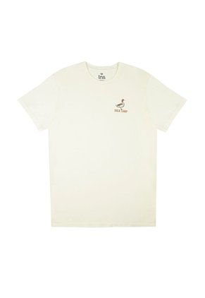 Tennis Camiseta Básica Crudo Con Estampado De Ajuste Relajado Para Hombre