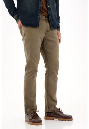 Tennis Pantalón Nudy Tiro Medio Verde Para Hombre