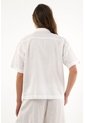 Tennis Camisa Color Crudo Con Bordado Para Mujer de Tennis