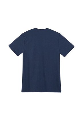 Camiseta Azul Estampada En Frente Para Hombre