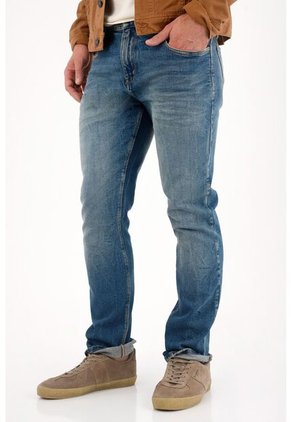 Tennis Jean Nudy Con Efecto Craquelado Azul Para Hombre