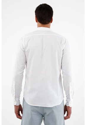 Tennis Camisa Blanca Manga Larga Para Hombre