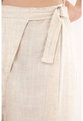 Tennis Pantalón Wide Leg Gris Para Mujer