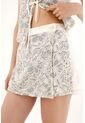 Tennis Falda Corta Con Diseño De Rayas Y Flores Para Mujer de Tennis