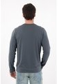 Tennis Camiseta Manga Larga Azul Para Hombre de Tennis