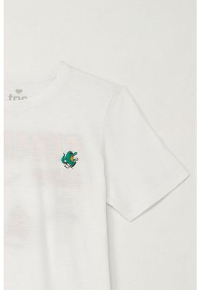 Camiseta Con Estampado Summer Camp Blanca Para Niño