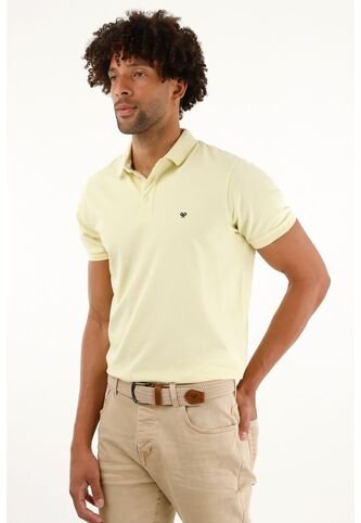 Tennis Polo Amarilla Licrada Para Hombre Tennis