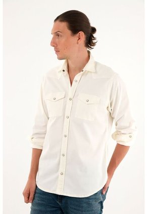 Tennis Camisa Crudo Manga Larga Para Hombre
