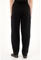 Tennis Pantalón Chino En 100% Lino Negro Para Mujer de Tennis