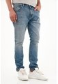 Tennis Jean Nudy Tiro Medio Azul Con Textura Suave Para Hombre de Tennis