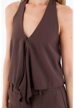 Tennis Chaleco Con Caída Asimétrica Para Mujer