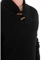 Tennis Buzo Tejido Cuello Alto Negro Para Hombre de Tennis