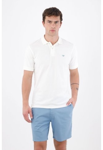 Tennis Polo Clásico Con Bordado De Raquetas En Algodón Blanco Para Hombre Tennis