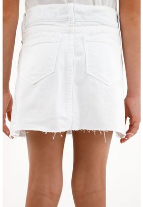 Falda Crudo Con Tablas Para Niña