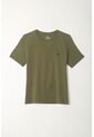 Camiseta Verde Cuello Redondo Para Niño de Tennis