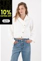 Tennis Chaqueta Con Textura En Relieve En Algodón Blanco Para Mujer de Tennis