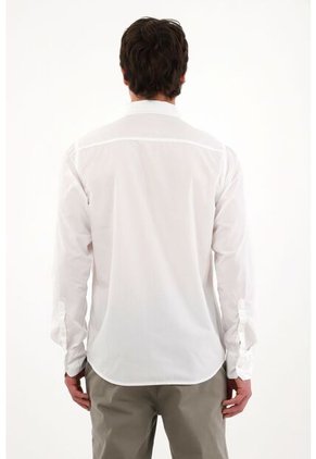 Tennis Camisa De Botones Blanca Para Hombre