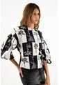 Tennis Camisa Negra Con Escote Para Mujer de Tennis