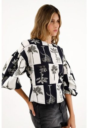 Tennis Camisa Negra Con Escote Para Mujer