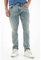 Tennis Jean Nudy Tono Claro Froster Azul Para Hombre de Tennis