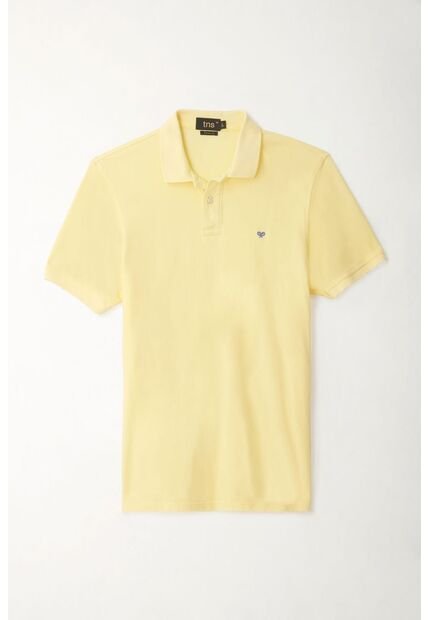 Tennis Polo Amarilla Con Raqueta Multicolor Para Hombre