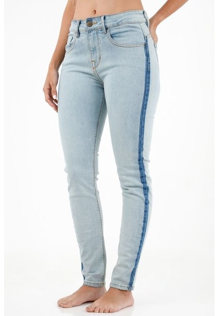 Tennis Jean Super Slim Azul Para Mujer