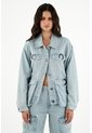Tennis Chaqueta Con Bolsillos Cargo Azul Para Mujer de Tennis