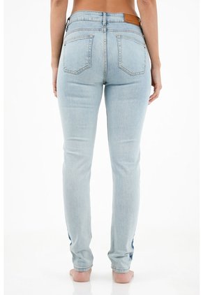 Tennis Jean Super Slim Azul Para Mujer