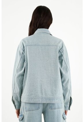 Tennis Chaqueta Con Bolsillos Cargo Azul Para Mujer