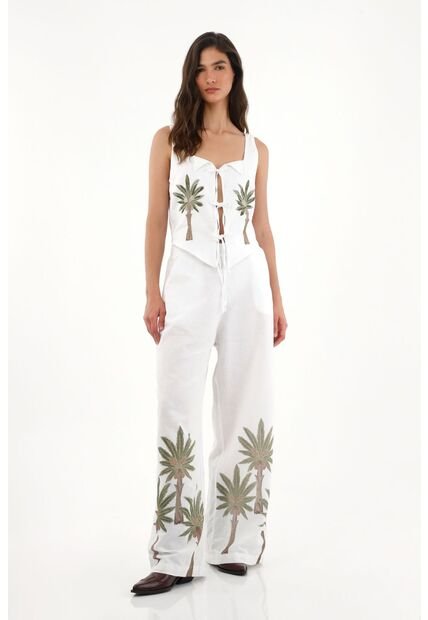 Tennis Chaleco Con Ajuste De Sesgos Blanco Para Mujer