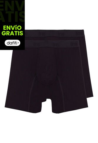 Tennis Bóxer Negro Duopack Para Hombre Tennis