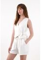 Tennis Chaleco Cruzado Crudo Para Mujer de Tennis