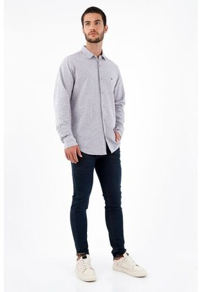 Tennis Camisa Preteñida Azul Para Hombre