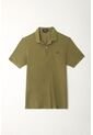 Tennis Polo Verde Con Raqueta Multicolor De Silueta Amplia Para Hombre de Tennis