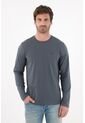 Tennis Camiseta Manga Larga Azul Para Hombre de Tennis