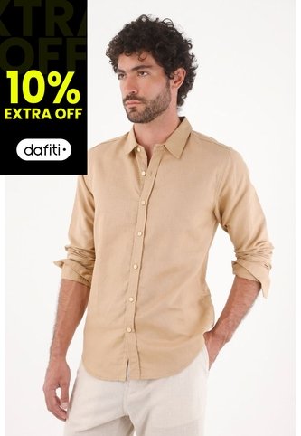 Tennis Camisa Para Hombre En Lino Arena Fit Regular Y Fresca Tennis