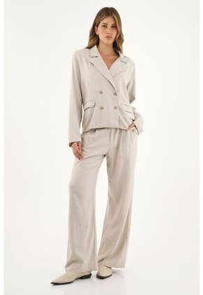 Tennis Chaqueta Tipo Blazer Crudo Para Mujer