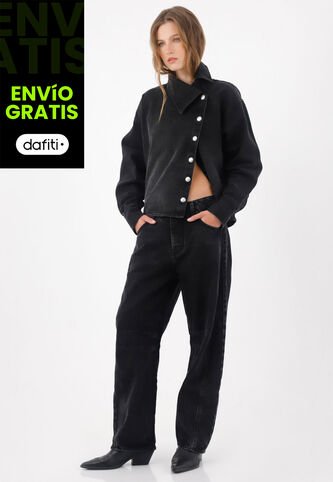 Tennis Jeans Horseshoe Con Costura En Rodilla En Denim Para Mujer Tennis