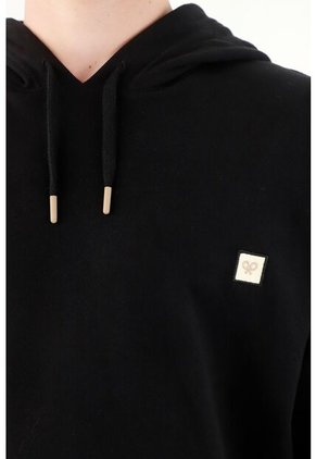 Buzo Negro Con Capucha Para Hombre