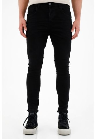 Tennis Jean Negro Super Skinny Para Hombre Tennis