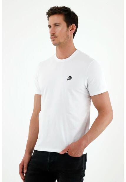 Tennis Camiseta Blanca Manga Corta Para Hombre