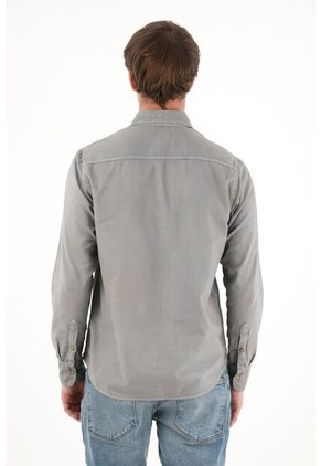 Tennis Camisa Manga Larga Gris Para Hombre
