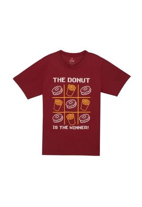 Tennis Camiseta Básica Manga Corta Roja Para Hombre