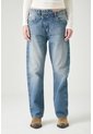 Tennis Jeans Cigarette Con Tejido Pesado En Algodón Azul Claro Para Mujer de Tennis