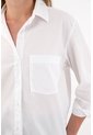 Tennis Camisa Amplia En 100% Algodón Blanca Para Mujer de Tennis