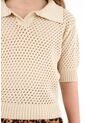 Camisa Tipo Polo Tejida Para Niña de Tennis