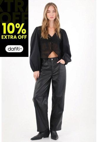 Tennis Camisa Con Leve Transparencia Negra Para Mujer Tennis