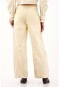 Tennis Jean Wide Leg Con Cortes Desflecados Amarillo Para Mujer de Tennis
