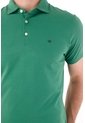 Tennis Polo Con Raqueta Bordada Verde Con Acabado Ligero Para Hombre de Tennis