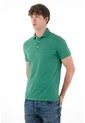Tennis Polo Con Raqueta Bordada Verde Con Acabado Ligero Para Hombre de Tennis